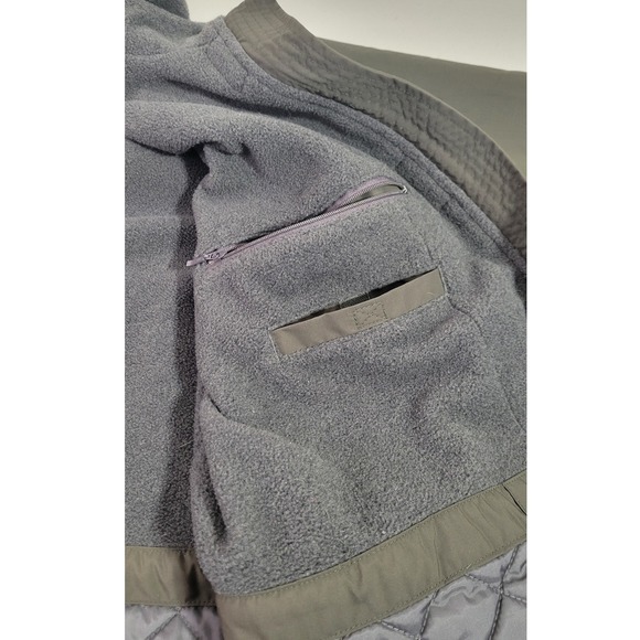 Lands End Women's L (14-16) Olive Green Fleece Lined Hooded Winter Parka Jacket - Picture 6 of 14